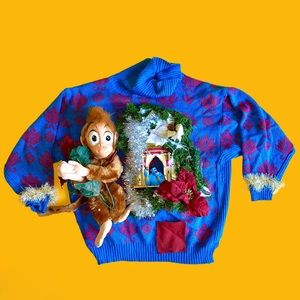 Disney Aladdin abu custom ugly sweater Christmas